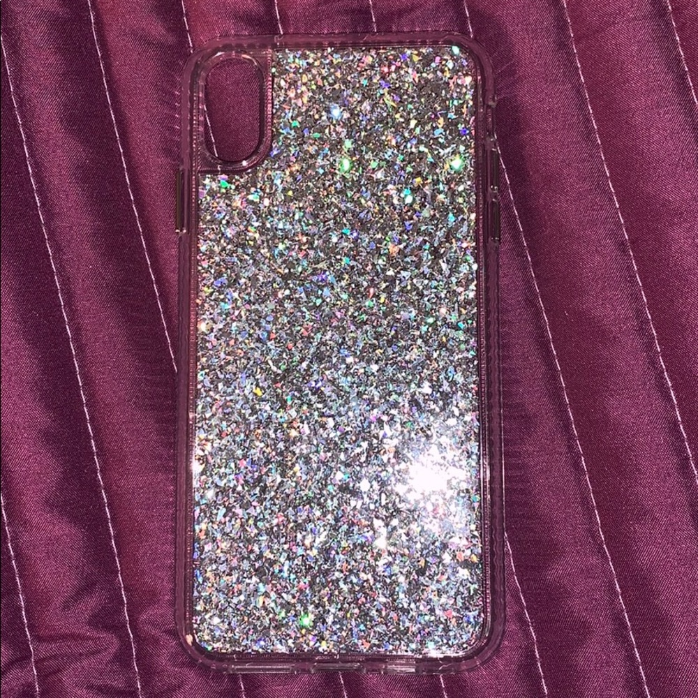 Sliver Glitter Iphone Xs Max Case